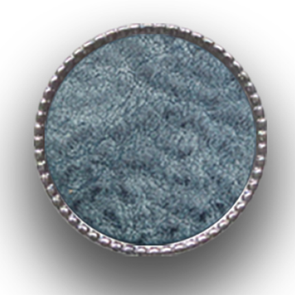 Schieber (silberfarben, Ø22mm), DQ Leder, Flat, 22mm, geriffelt, Vintage Blue