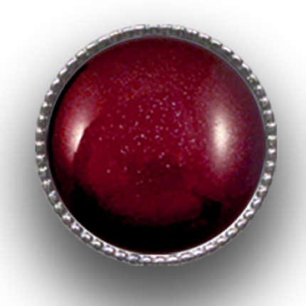 Schieber (silberfarben, Ø22mm), Classic Super Polaris, Dome, 22mm, geriffelt, Royal Aubergine