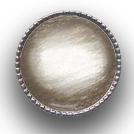 Schieber (silberfarben, Ø22mm), Soft Tone Shiny, Dome, 22mm, geriffelt, Greige