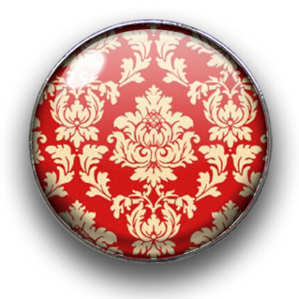 Schieber (silberfarben, Ø22mm), Damast, Dome, 22mm, glatt, Salsa