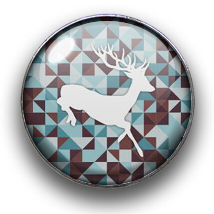 Schieber (silberfarben, Ø22mm), Deers, Dome, 22mm, glatt, Green Grey Taupe